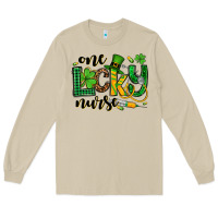 Mushroom St. Patrick's Day One lucky Nurse Long Sleeve Tee - OliviaCreatesArt