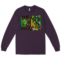 Plum St. Patrick's Day One lucky Nurse Long Sleeve Tee - OliviaCreatesArt