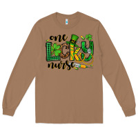 Toasted Coconut St. Patrick's Day One lucky Nurse Long Sleeve Tee - OliviaCreatesArt