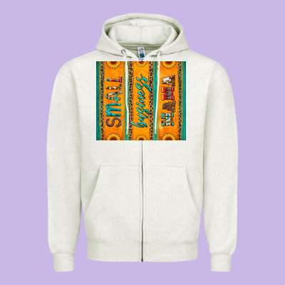 Small Business Mama Zipper Hoodie Designed By Artiststas