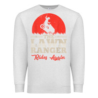 Oatmeal Heather the lawn ranger rides again shirt  cute lawn caretaker gift Premium Sweatshirt - longCreatives