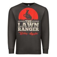 Smoke the lawn ranger rides again shirt  cute lawn caretaker gift Premium Sweatshirt - longCreatives