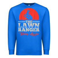 True Royal the lawn ranger rides again shirt  cute lawn caretaker gift Premium Sweatshirt - longCreatives