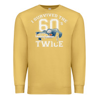 Antique Gold I Survived The Sixties Twice Classic Birthday Premium Sweatshirt - longCreatives