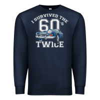 Navy I Survived The Sixties Twice Classic Birthday Premium Sweatshirt - longCreatives