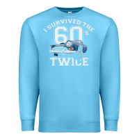 Ocean Blue I Survived The Sixties Twice Classic Birthday Premium Sweatshirt - longCreatives