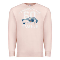 Pale Pink I Survived The Sixties Twice Classic Birthday Premium Sweatshirt - longCreatives