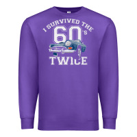 Purple I Survived The Sixties Twice Classic Birthday Premium Sweatshirt - longCreatives