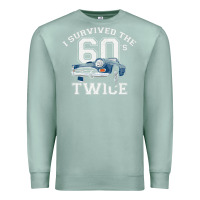 Seafoam I Survived The Sixties Twice Classic Birthday Premium Sweatshirt - longCreatives