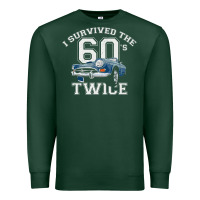 Sports Green I Survived The Sixties Twice Classic Birthday Premium Sweatshirt - longCreatives