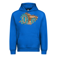 Cobalt gemstone wood leopard patch Urban Hoodie - AdoDesignShop