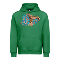 Emerald gemstone wood leopard patch Urban Hoodie - AdoDesignShop