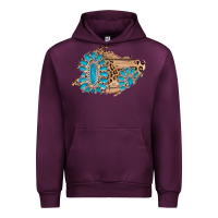 Mauve Wine gemstone wood leopard patch Urban Hoodie - AdoDesignShop