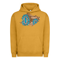 Pigment Peanut Butter gemstone wood leopard patch Urban Hoodie - AdoDesignShop