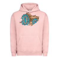 Pigment Salmon gemstone wood leopard patch Urban Hoodie - AdoDesignShop