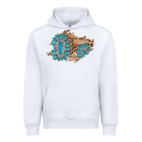 White gemstone wood leopard patch Urban Hoodie - AdoDesignShop