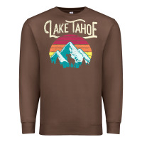 Chestnut Vintage Lake Tahoe Mountains Retro T Premium Sweatshirt - longCreatives