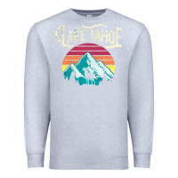 Heather Grey Vintage Lake Tahoe Mountains Retro T Premium Sweatshirt - longCreatives