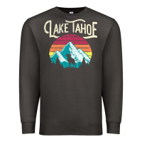 Smoke Vintage Lake Tahoe Mountains Retro T Premium Sweatshirt - longCreatives