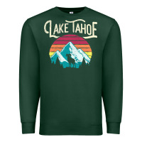 Sports Green Vintage Lake Tahoe Mountains Retro T Premium Sweatshirt - longCreatives