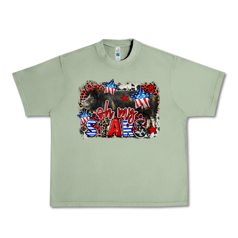 Oh My Stars Pig Urban Heavy Tee by CowGirlArtShop | Teevron