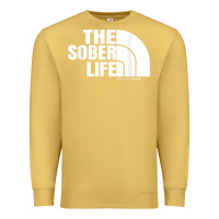 Antique Gold the sober life sobriety cool aa na anonymous t shirt gifts Premium Sweatshirt - longCreatives