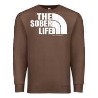 Chestnut the sober life sobriety cool aa na anonymous t shirt gifts Premium Sweatshirt - longCreatives