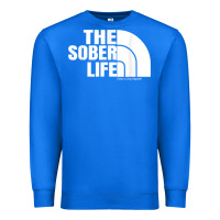 True Royal the sober life sobriety cool aa na anonymous t shirt gifts Premium Sweatshirt - longCreatives