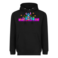 Black stitch ohana Heavyweight Hoodie - AdoDesignShop