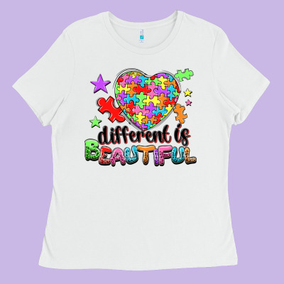 Different Is Beautiful Ladies Tee Designed By Nancycooperartshop