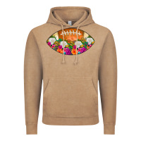 Vintage Coffee American Football Floral Vintage Hoodie - CowCowDesign