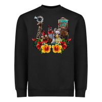 Black farm life chicken Heavyweight Sweatshirt - SublimationCraftShop