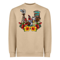 Farm Life Chicken Heavyweight Sweatshirt | Teevron