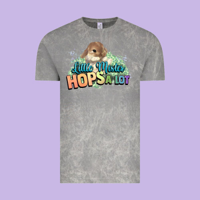 Little Mister Hops A Lot Easter Day Vintage Tee Designed By Howdyjamesfarm
