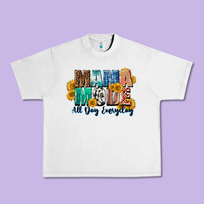 Mama Mode All Day Everyday  Mother's Day Urban Heavy Tee Designed By Cowgirlartshop