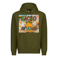 Army Green Nacho Average God mother Premium Hoodie - CowhideDigitalArt