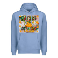 Colony Blue Nacho Average God mother Premium Hoodie - CowhideDigitalArt