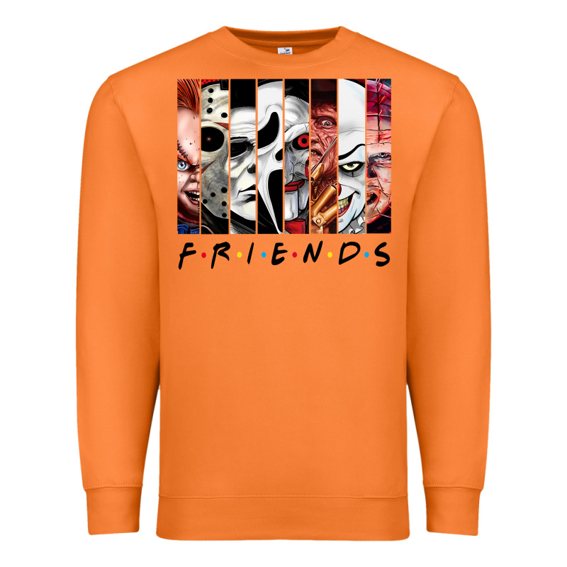 Funny Horror Friends Scary Movies Halloween Costume Sweatshirt Premium Sweatshirt by longCreatives | Teevron