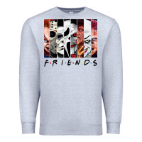 Heather Grey funny horror friends scary movies halloween costume sweatshirt Premium Sweatshirt - longCreatives
