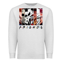 Oatmeal Heather funny horror friends scary movies halloween costume sweatshirt Premium Sweatshirt - longCreatives