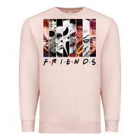 Pale Pink funny horror friends scary movies halloween costume sweatshirt Premium Sweatshirt - longCreatives