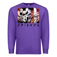 Purple funny horror friends scary movies halloween costume sweatshirt Premium Sweatshirt - longCreatives