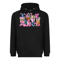Black stitch and lilo pink christmas coffee cups Heavyweight Hoodie - AdoDesignShop