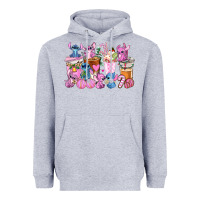Heather Grey stitch and lilo pink christmas coffee cups Heavyweight Hoodie - AdoDesignShop