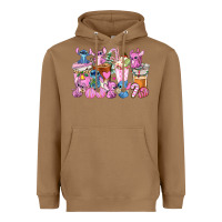 Toasted Coconut stitch and lilo pink christmas coffee cups Heavyweight Hoodie - AdoDesignShop