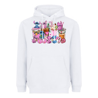 White stitch and lilo pink christmas coffee cups Heavyweight Hoodie - AdoDesignShop