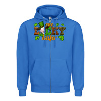True Royal st patricks one lucky heifer baby cow Zipper Hoodie - Artiststas
