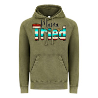 Vintage Olive Mama Tried Vintage Hoodie - CowCowDesign