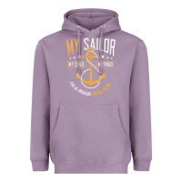 Lavender Proud Navy Mother for Moms of Sailors Proud Mom Navy Family Heavyweight Hoodie - longCreatives