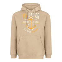 Mushroom Proud Navy Mother for Moms of Sailors Proud Mom Navy Family Heavyweight Hoodie - longCreatives